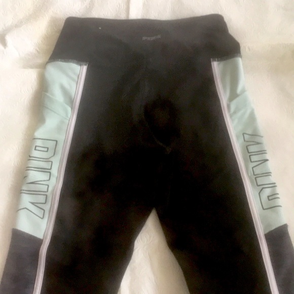 VICTORIA SECRET PINK TRACKSUIT. Cropped Long Sleeve Hoodie & Leggings SET - Picture 7 of 16